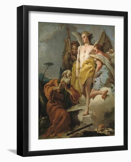 Abraham and the Three Angels, Ca 1770-Giandomenico Tiepolo-Framed Giclee Print