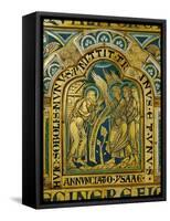 Abraham and the Three Angels, Verdun Altar, Begun 1181, Enamel-Nicholas of Verdun-Framed Stretched Canvas