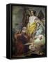 Abraham and the Three Angels-Giovanni Battista Tiepolo-Framed Stretched Canvas