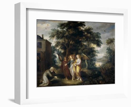 Abraham and the Three Angels-Frans Francken the Younger-Framed Giclee Print