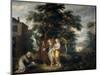 Abraham and the Three Angels-Frans Francken the Younger-Mounted Giclee Print