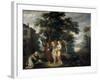 Abraham and the Three Angels-Frans Francken the Younger-Framed Giclee Print