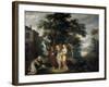 Abraham and the Three Angels-Frans Francken the Younger-Framed Giclee Print