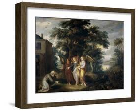 Abraham and the Three Angels-Frans Francken the Younger-Framed Giclee Print