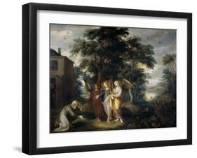 Abraham and the Three Angels-Frans Francken the Younger-Framed Giclee Print
