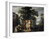 Abraham and the Three Angels-Frans Francken the Younger-Framed Giclee Print