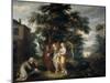 Abraham and the Three Angels-Frans Francken the Younger-Mounted Giclee Print