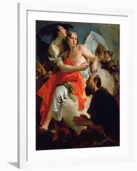 Abraham and the Three Angels-Giovanni Battista Tiepolo-Framed Giclee Print