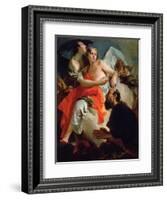 Abraham and the Three Angels-Giovanni Battista Tiepolo-Framed Giclee Print