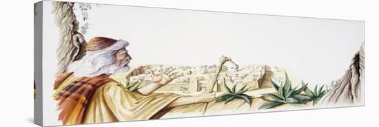 Abraham Arrives at Sodom-null-Stretched Canvas