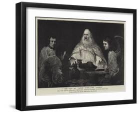 Abraham at Table with the Angels-null-Framed Giclee Print