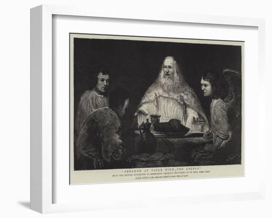 Abraham at Table with the Angels-null-Framed Giclee Print