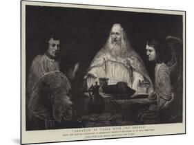 Abraham at Table with the Angels-null-Mounted Giclee Print