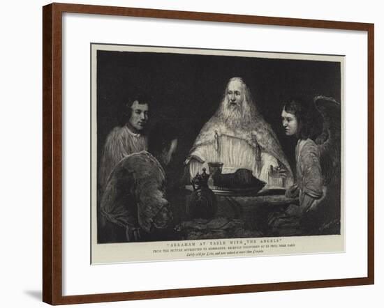Abraham at Table with the Angels-null-Framed Giclee Print