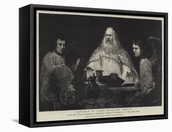 Abraham at Table with the Angels-null-Framed Stretched Canvas