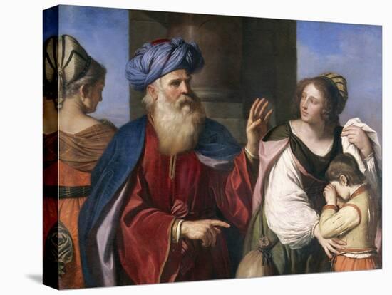 Abraham Banishes Hagar-Guercino-Stretched Canvas