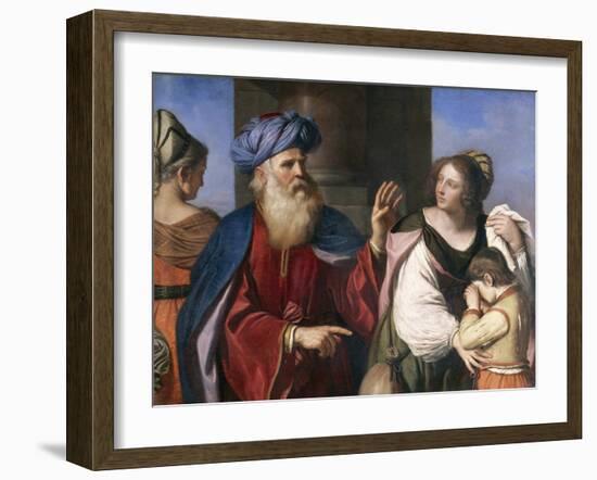 Abraham Banishes Hagar-Guercino-Framed Giclee Print