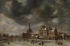 The Herring Packers' Tower, Amsterdam (Oil on Canvas)-Abraham Beerstraten-Giclee Print