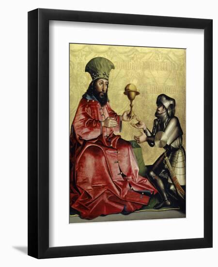 Abraham before Melchizedek from the Heilspiegel Altarpiece, c.1435-Konrad Witz-Framed Giclee Print