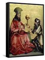 Abraham before Melchizedek from the Heilspiegel Altarpiece, c.1435-Konrad Witz-Framed Stretched Canvas