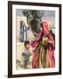 Abraham Bidding Farewell to Hagar and Ismael-Mike Lea-Framed Giclee Print