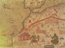 Marco Polo Road to Cathay, Catalan Atlas, Caravan of Travelers-Abraham Cresques-Stretched Canvas