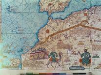 Marco Polo Road to Cathay, Catalan Atlas, Caravan of Travelers-Abraham Cresques-Stretched Canvas