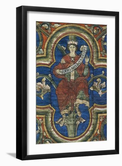 Abraham, Detail from the Painted Wooden Ceiling, Church of St Michael-null-Framed Giclee Print