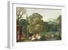 Abraham Entertaining the Three Angels-Johann Or Hans Konig-Framed Giclee Print