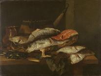 Still Life with Carp-Abraham Hendricksz Van Beyeren-Framed Stretched Canvas