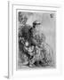 Abraham Holding Young Isaac, C.1637 (Etching)-Rembrandt van Rijn-Framed Giclee Print