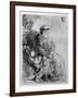 Abraham Holding Young Isaac, C.1637 (Etching)-Rembrandt van Rijn-Framed Giclee Print