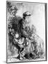 Abraham Holding Young Isaac-Rembrandt van Rijn-Mounted Giclee Print