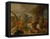 Abraham in Egypt-Sébastien Bourdon-Framed Stretched Canvas