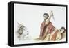 Abraham Is About to Sacrifice His Son Isaac When He Sees Ram in Thicket-null-Framed Stretched Canvas