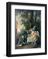 Abraham Kneels in Front of Three Angels, 1581-1642-Frans Francken II-Framed Giclee Print