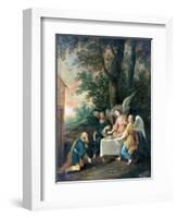 Abraham Kneels in Front of Three Angels, 1581-1642-Frans Francken II-Framed Giclee Print