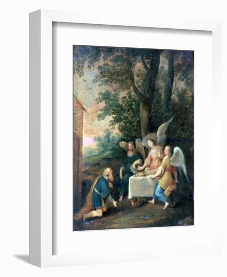 Abraham Kneels in Front of Three Angels, 1581-1642-Frans Francken II-Framed Giclee Print