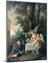Abraham Kneels in Front of Three Angels, 1581-1642-Frans Francken II-Mounted Giclee Print