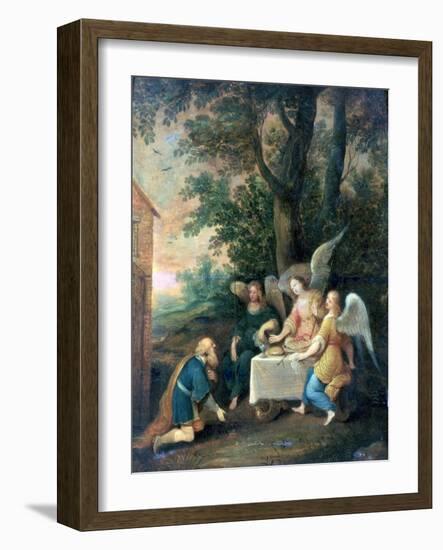 Abraham Kneels in Front of Three Angels, 1581-1642-Frans Francken II-Framed Giclee Print