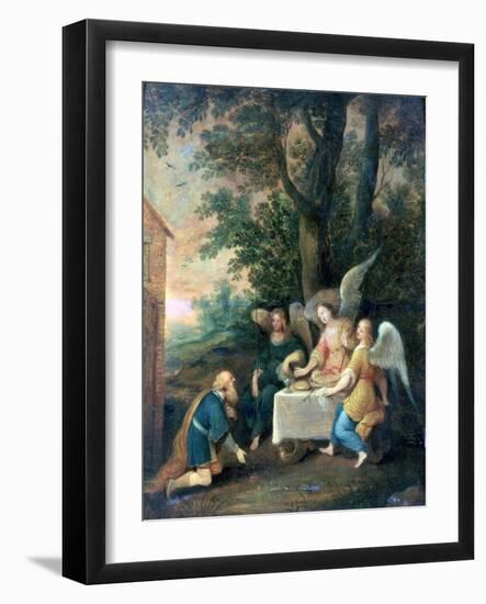 Abraham Kneels in Front of Three Angels, 1581-1642-Frans Francken II-Framed Giclee Print