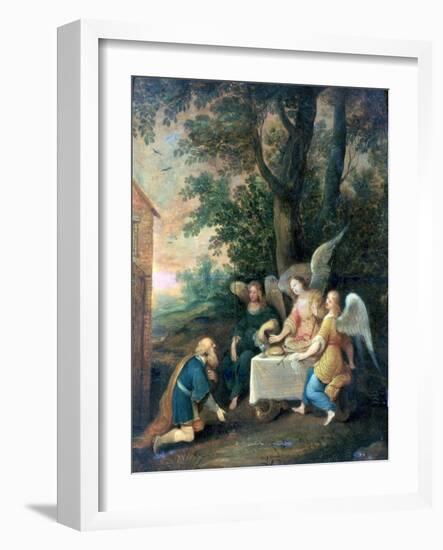 Abraham Kneels in Front of Three Angels, 1581-1642-Frans Francken II-Framed Giclee Print