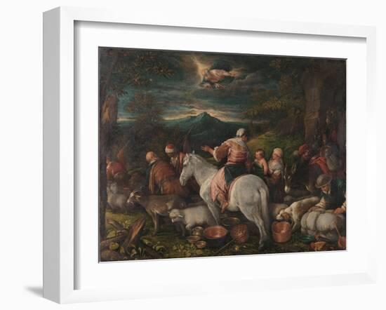 Abraham Leaves Haran, 1560-92-Francesco Bassano-Framed Giclee Print