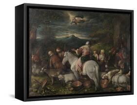 Abraham Leaves Haran-Leandro Bassano-Framed Stretched Canvas