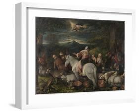 Abraham Leaves Haran-Leandro Bassano-Framed Art Print