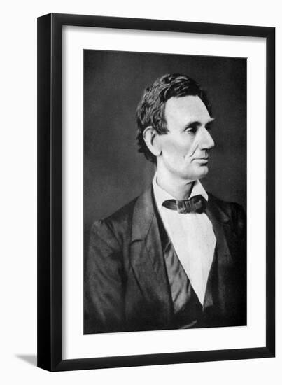 Abraham Lincoln, 16th President of the United States, 1860S-Alexander Hessler-Framed Giclee Print