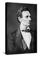 Abraham Lincoln, 16th President of the United States, 1860S-Alexander Hessler-Stretched Canvas