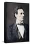 Abraham Lincoln, 16th President of the United States, 1860S-Alexander Hessler-Framed Stretched Canvas