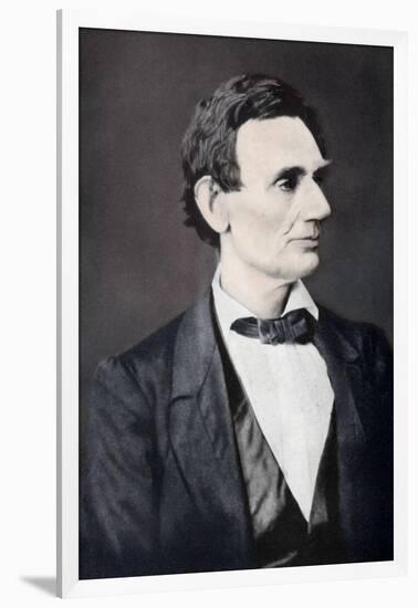 Abraham Lincoln, 16th President of the United States, 1860S-Alexander Hessler-Framed Giclee Print