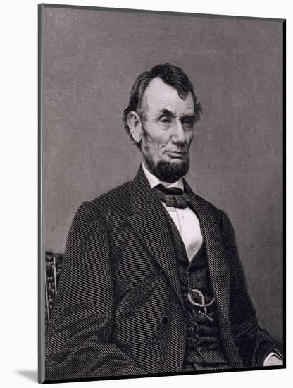 Abraham Lincoln, 16th President of the United States of America-Mathew Brady-Mounted Giclee Print